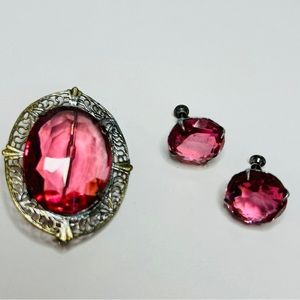 Sarah Coventry Vintage Brooch & Earrings
